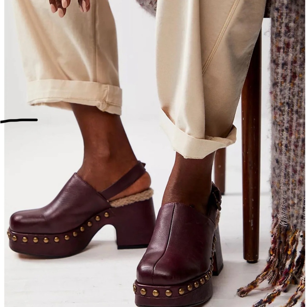 Free people autumn studded clogs